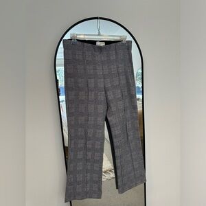 Anthropologie The Essential Crop Flare Plaid Pant Size SP